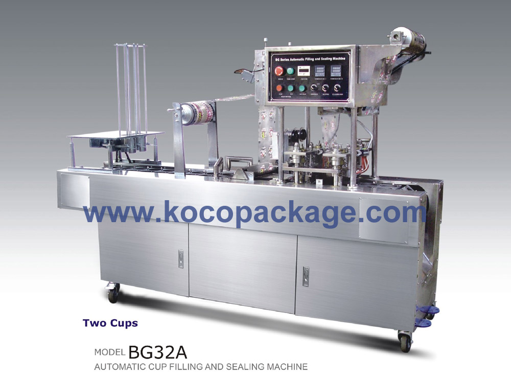 2-row cup yogurt filling machine