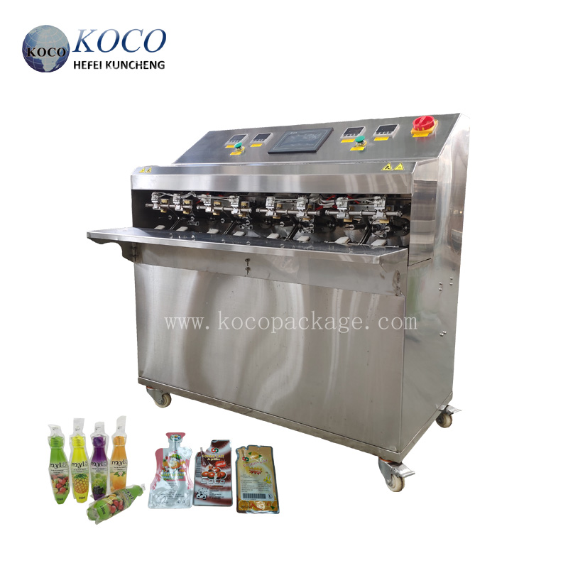 Special-shaped bagged juice filling and sealing machine process flow