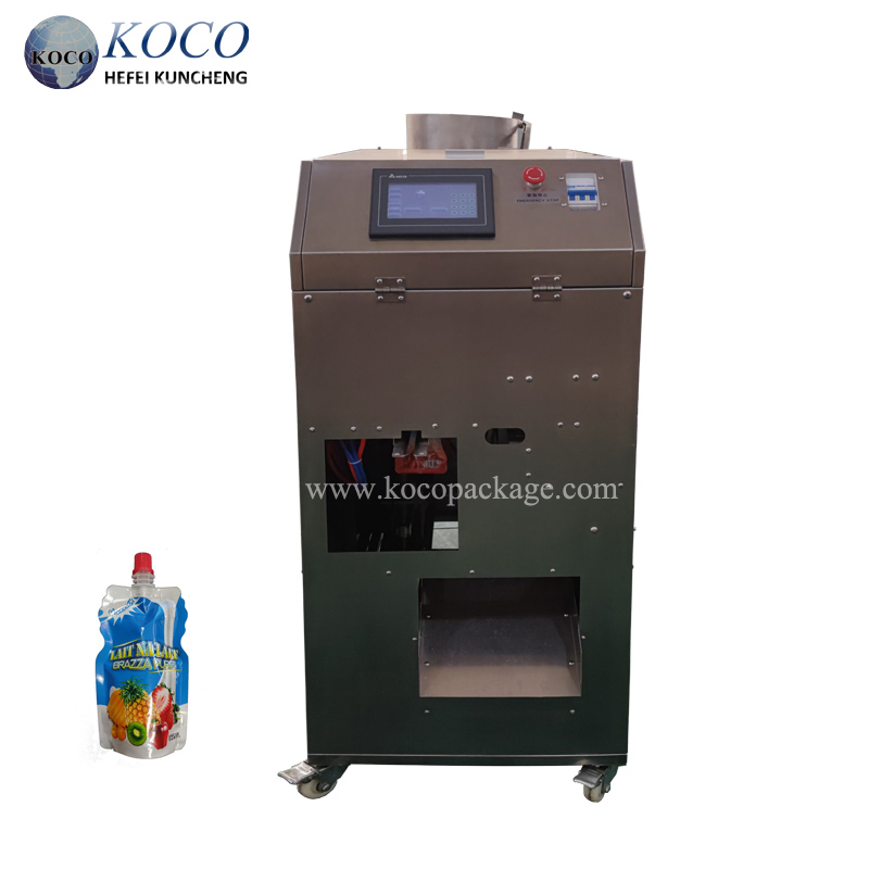 Screw cap bag filling machine